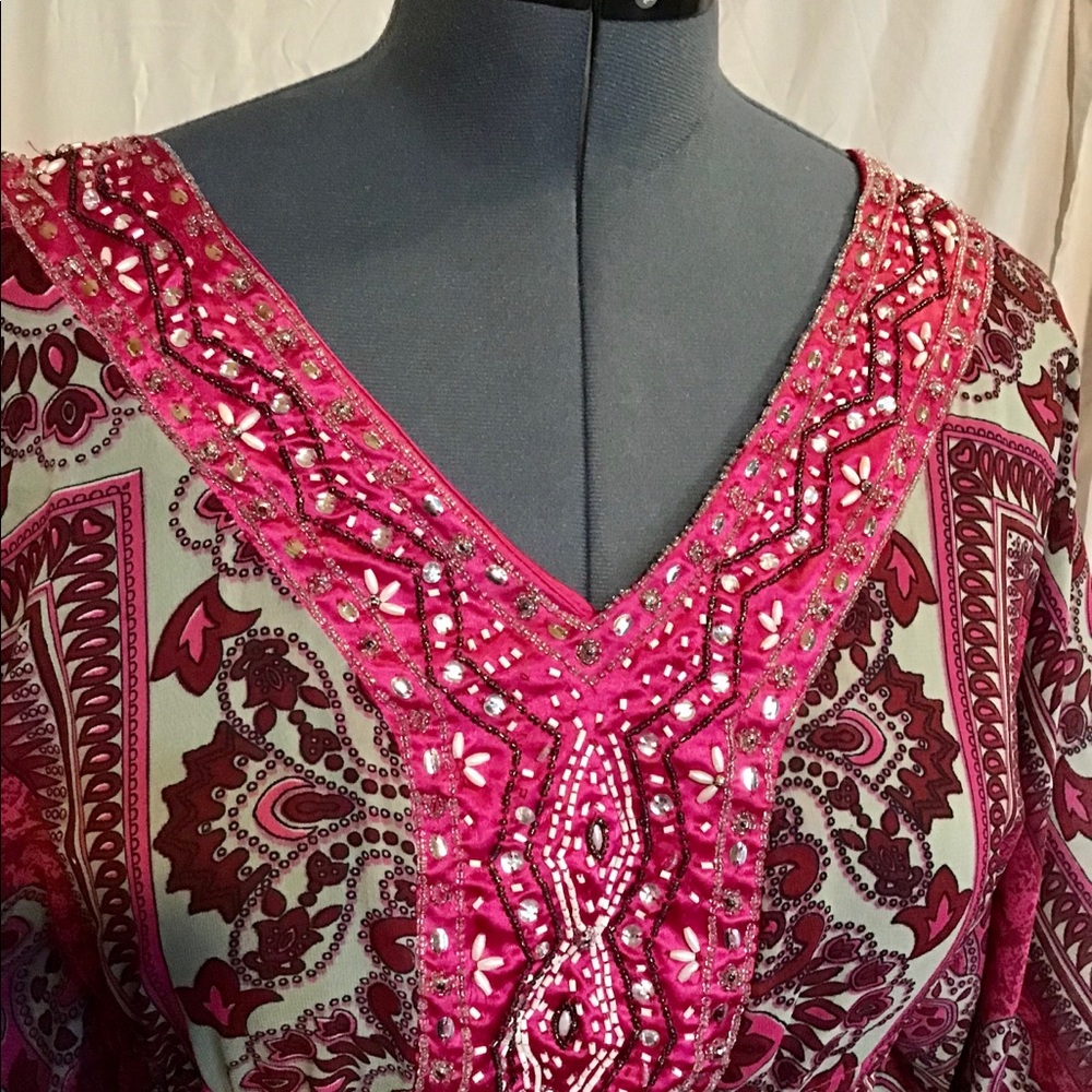 Beautiful paisley beaded angel wing women’s Top